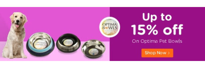 Pet Bowls Offer Banner