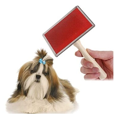 Essential Grooming Brush Wooden Handle M