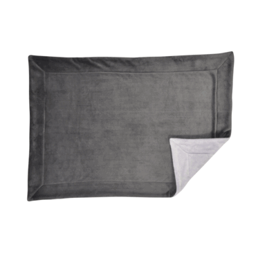 Plaid Cosy Throw - Grey / Large